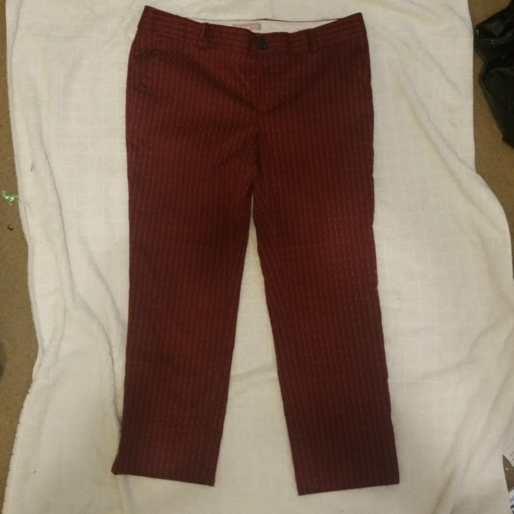 Banana Republic Cropped Pants Diamond Pattern